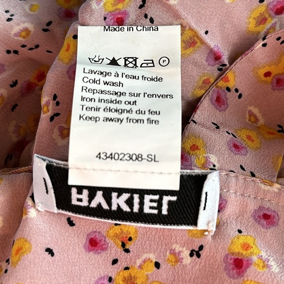 Sonia Rykiel Enfant Silk Pink Yellow Floral Jumpsuit Ruffle Crystal Logo Girl 14 - Picture 10 of 10